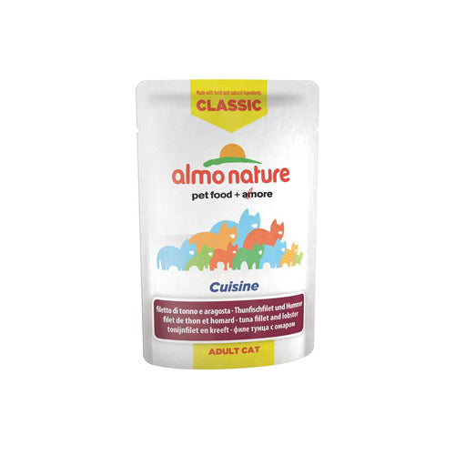  Almo Nature HFC Jelly Cat Food - Meal Pouch - Tuna Fillet With Lobster