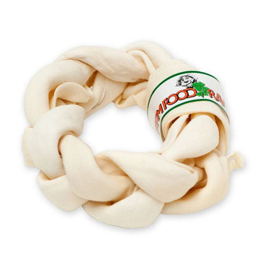  Farm Food Rawhide Dental Braided Donut