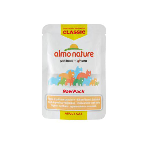  Almo Nature HFC Natural Cat Food - Meal Pouch - Chicken & Ham