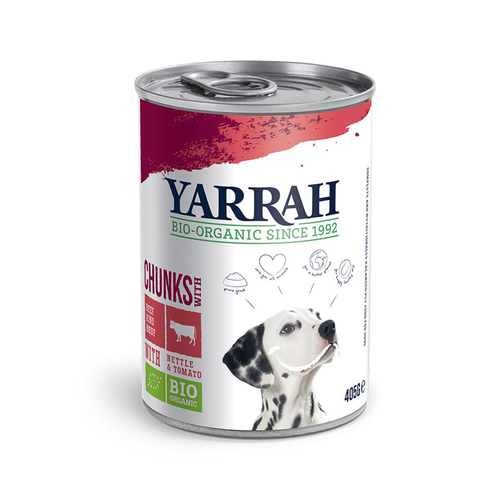  Yarrah - Dog Food Chunks With Beef Bio - Tin