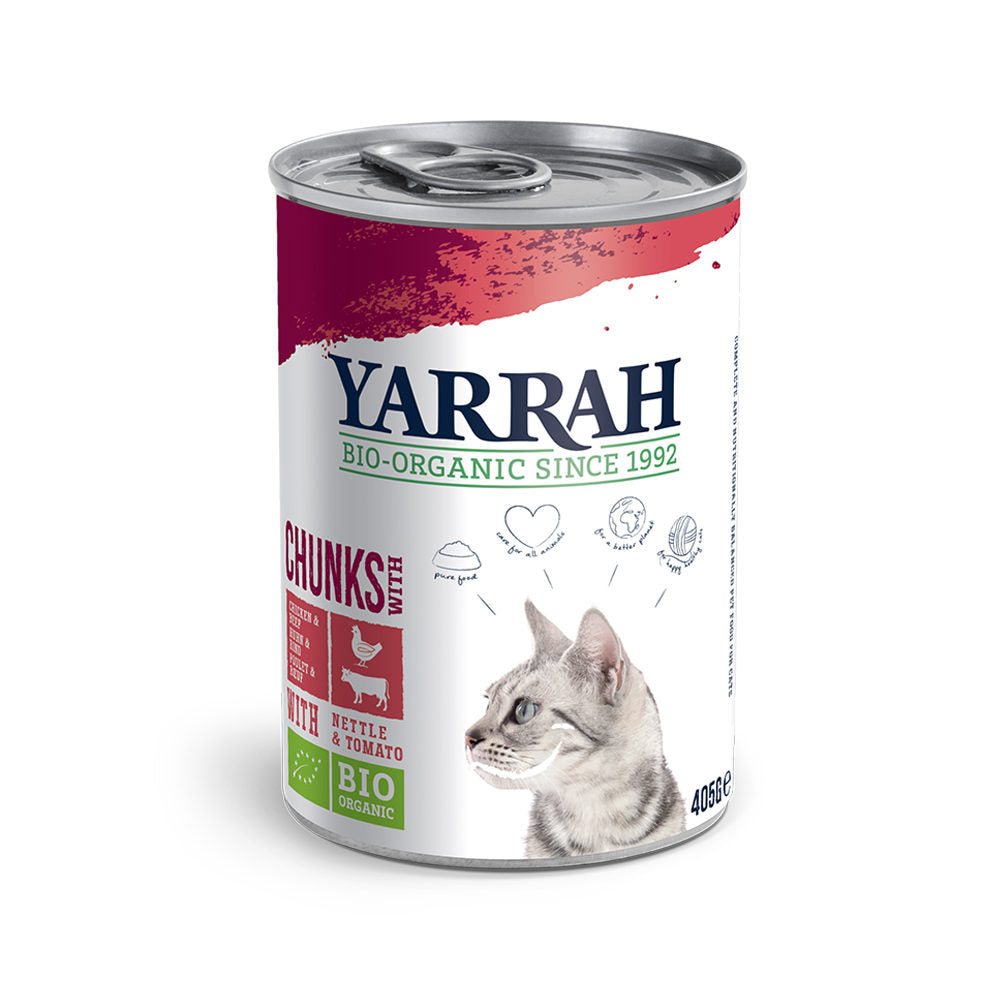  Yarrah - Cat Food Chunks With Chicken And Beef Bio