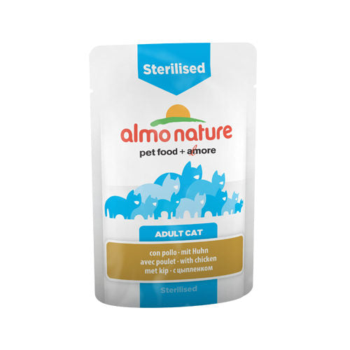  Almo Nature Sterilised Cat Food - Meal Pouch - Chicken