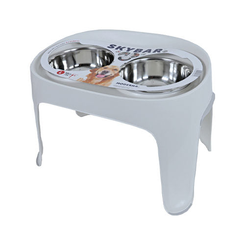  Moderna Double Raised Dog Bowl Skybar