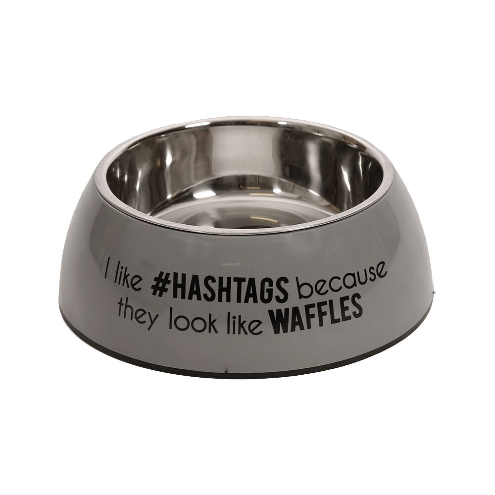  51 Degrees North Single Food Bowl Stone Grey
