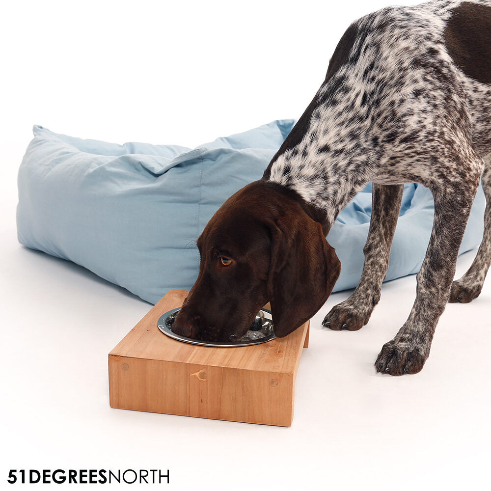  51 Degrees North Food Bowl Teak High