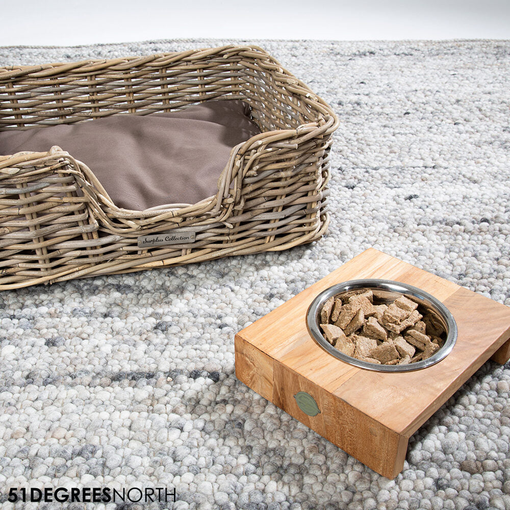  51 Degrees North Food Bowl Teak High
