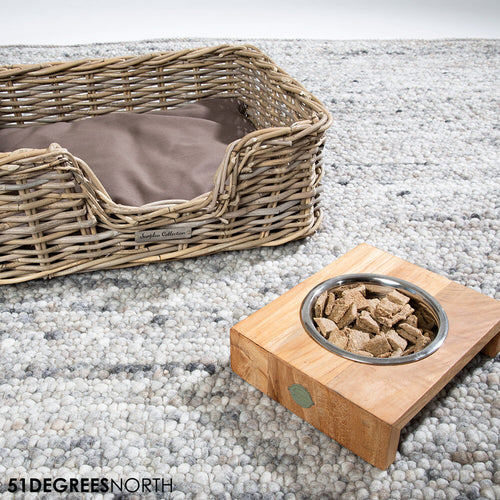  51 Degrees North Food Bowl Teak High