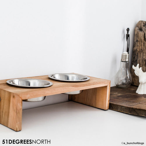  51 Degrees North Food Bowl Teak High