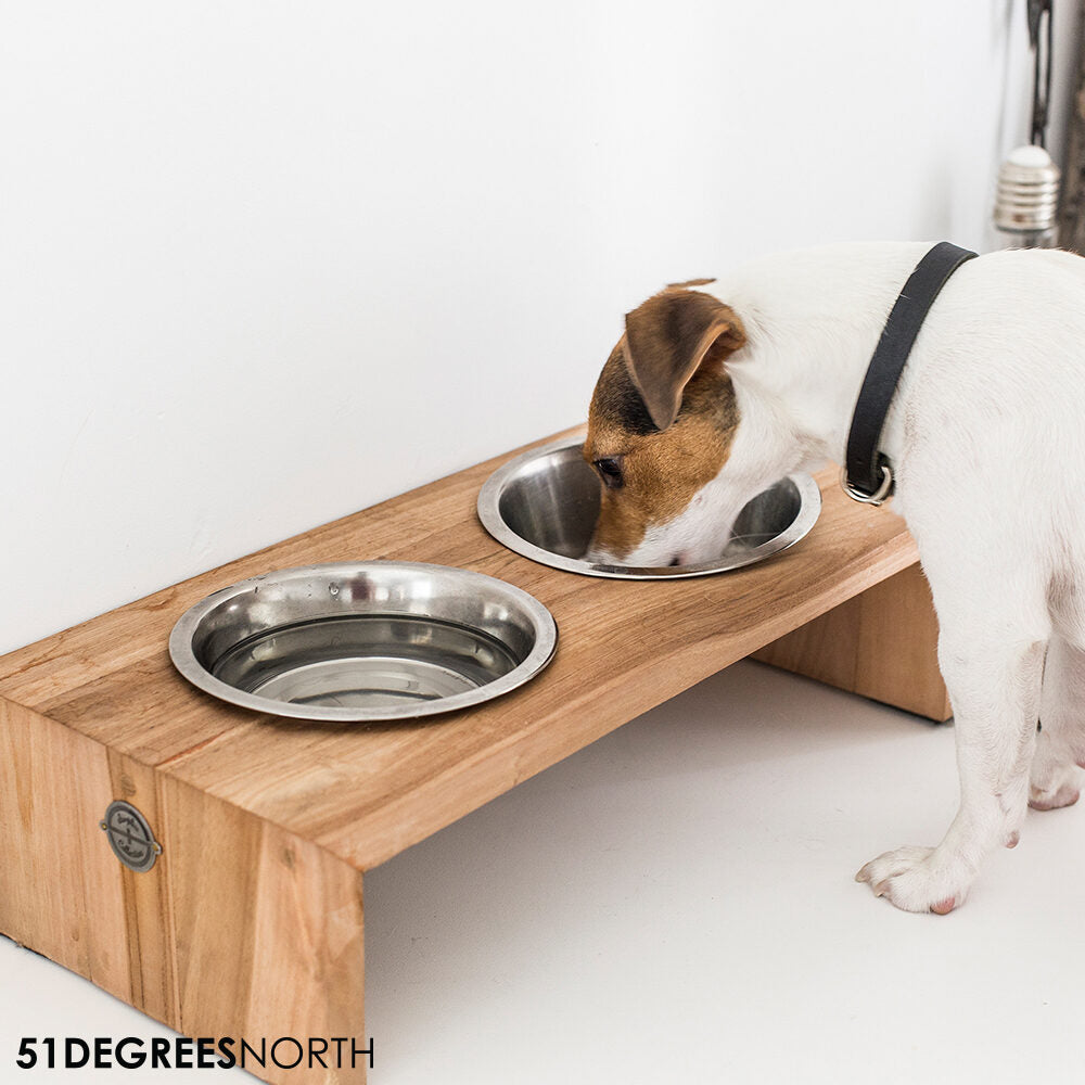  51 Degrees North Food Bowl Teak High