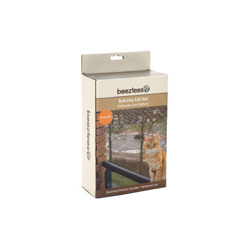  Beeztees Transparent Cat Safety Net For Your Balcony