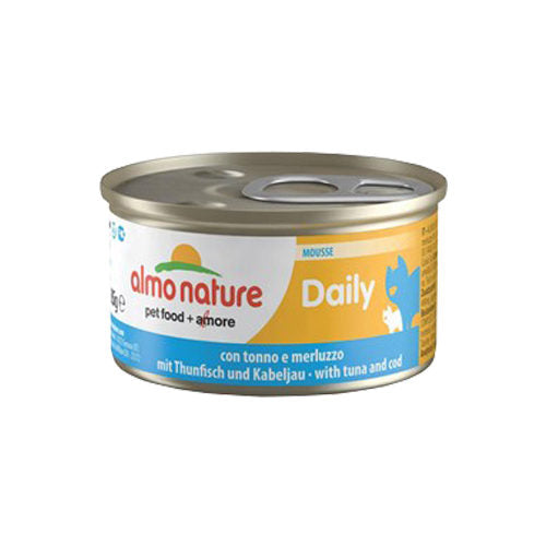  Almo Nature Daily Menu Mousse Cat Food - Tin - Tuna And Cod