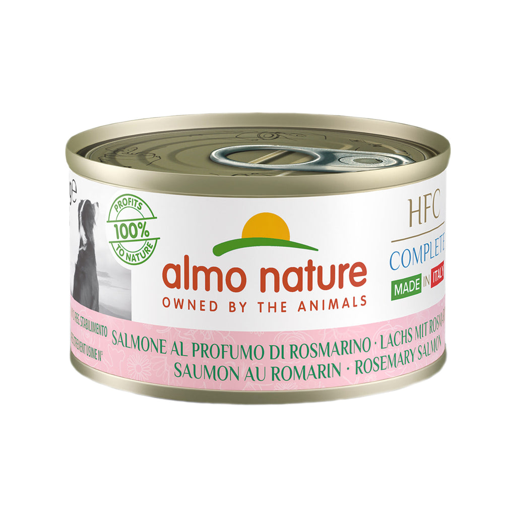  Almo Nature HFC Complete Made In Italy Dog Food - Tin - Salmon With Rosemary
