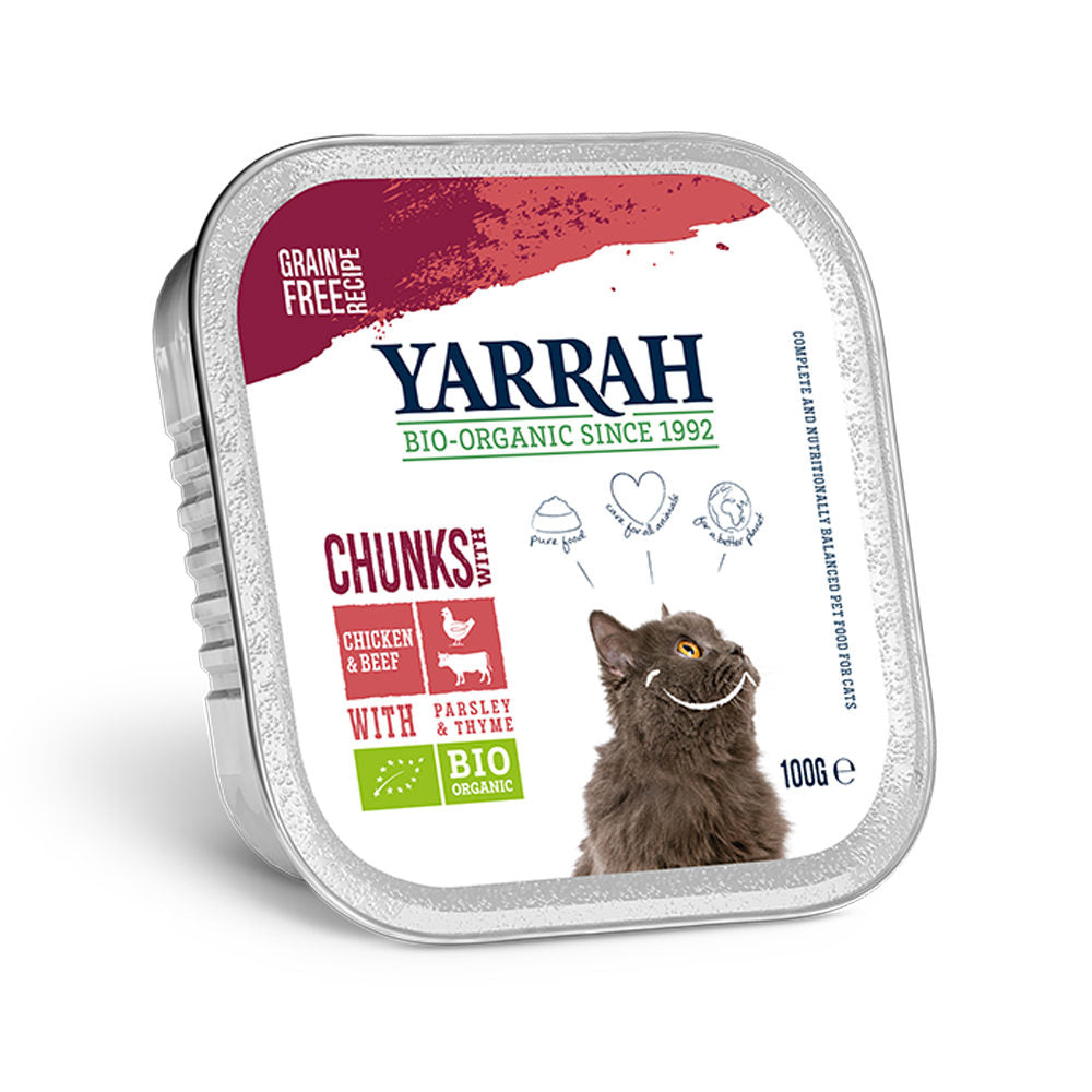  Yarrah - Cat Food Chunks With Beef Bio