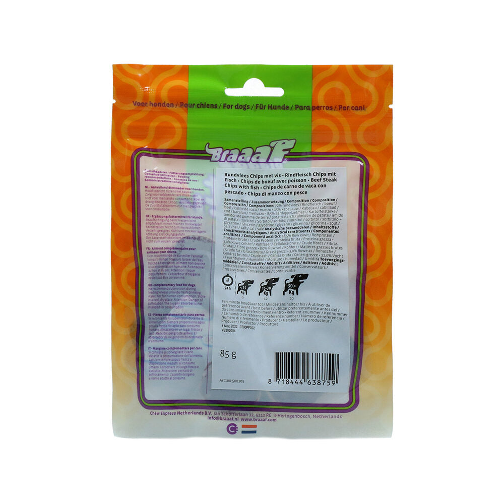  Braaaf Beef Steak Chips - Beef And Fish