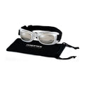  Dogoptics Dog Sunglasses Biker - Silver Frame & Mirror Lenses