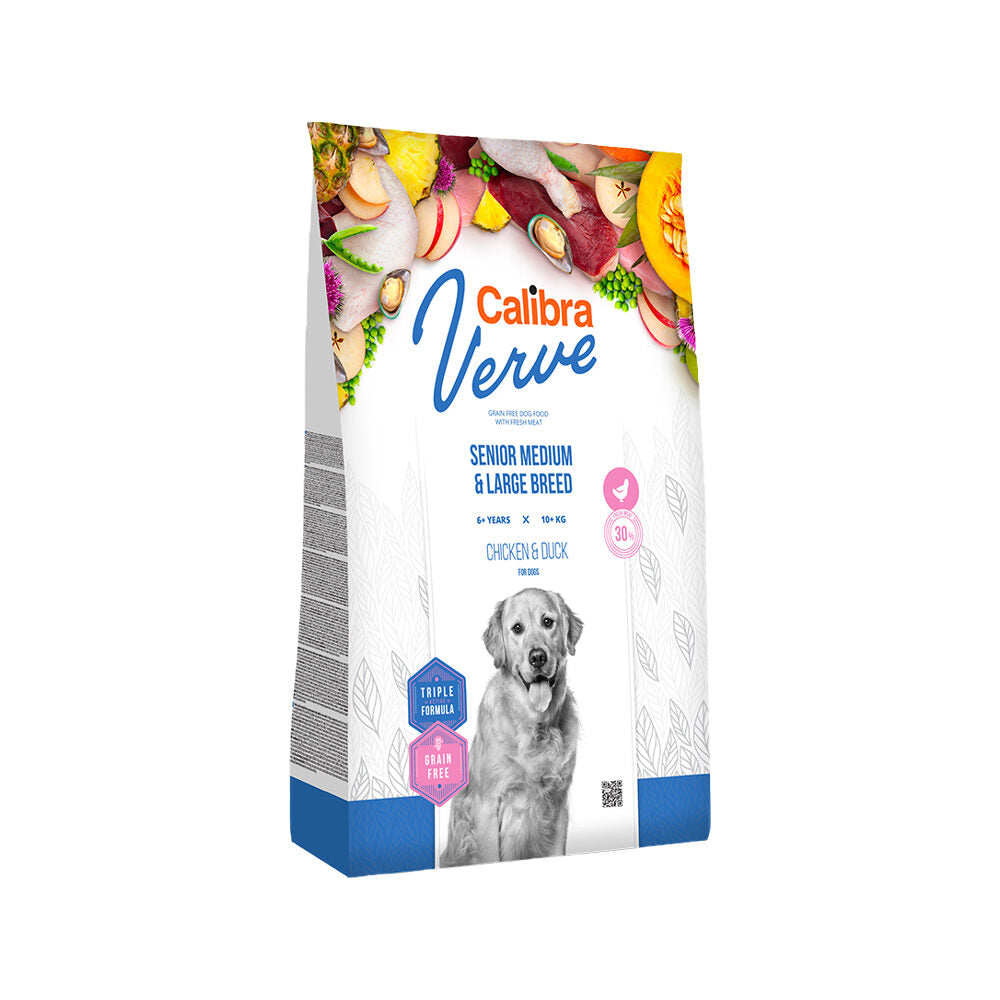  Calibra Verve Grain-Free Senior Medium/Large Dog Food- Chicken And Duck