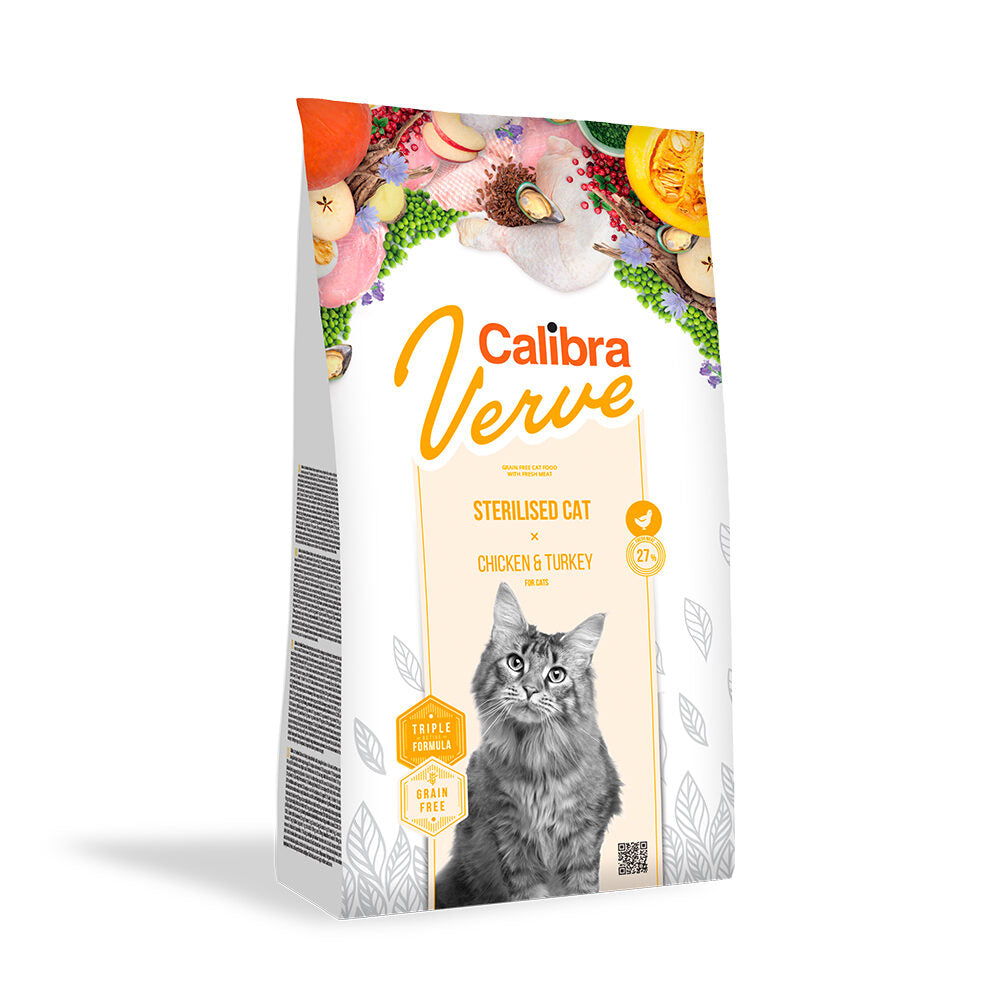  Calibra Verve Grain Free Sterilised Cat Food - Chicken And Turkey