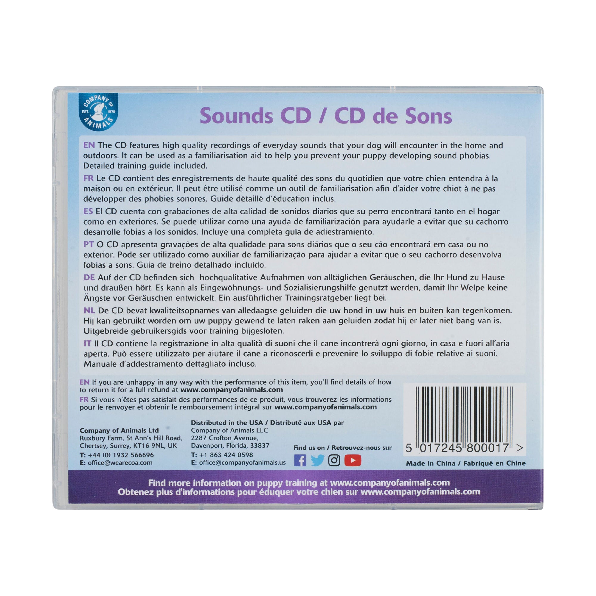 Company Of Animals Clix Noises & Sounds CD