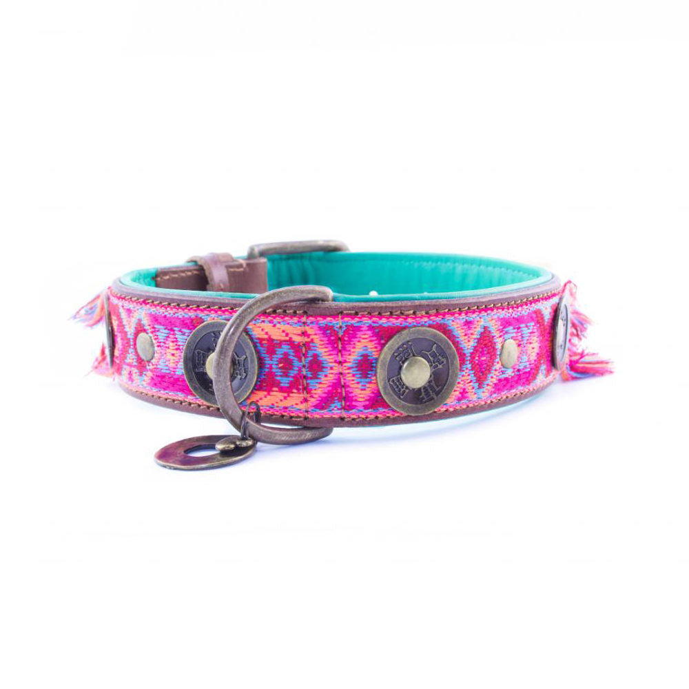  DWAM Dog Collar Boho Rosa