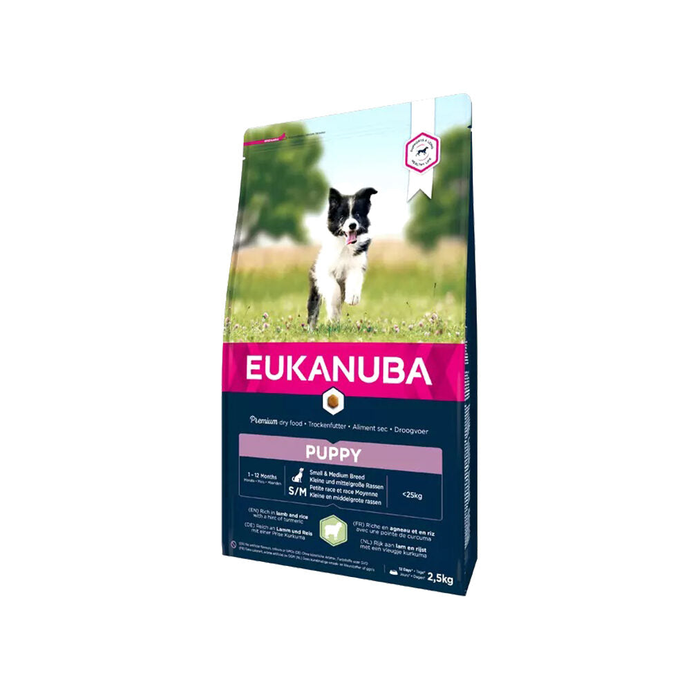  Eukanuba Dog Small And Medium Puppy Food - Lamb And Rice