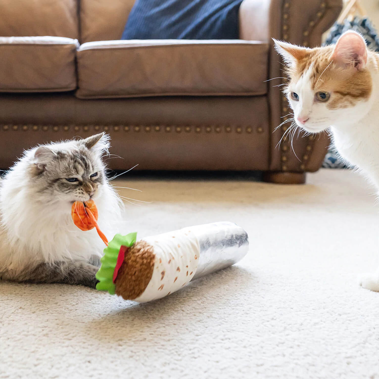  P.L.A.Y. Pet Feline Frenzy Catnip Kicker - Shrimp Purrito