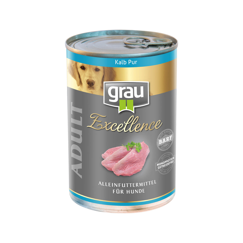  Grau Excellence Adult Pure Dog Food - Calf - Tin