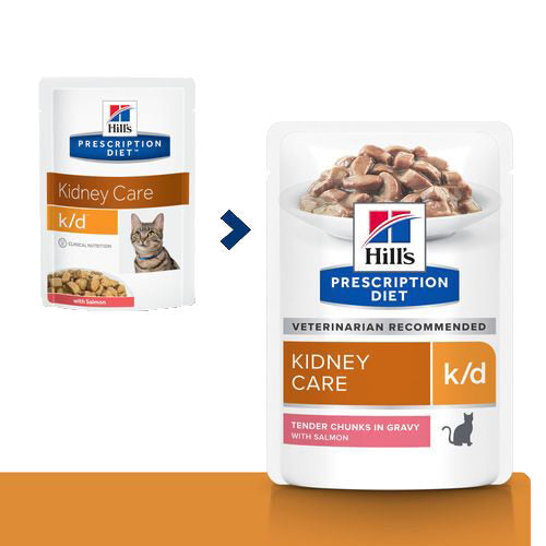  Hill's K/d Kidney Care - Prescription Diet - Feline - Meal Pouch