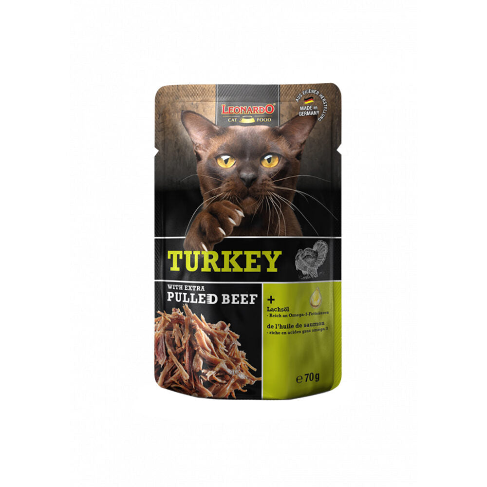  Leonardo Wet Food + Extra Pulled Beef For Cats