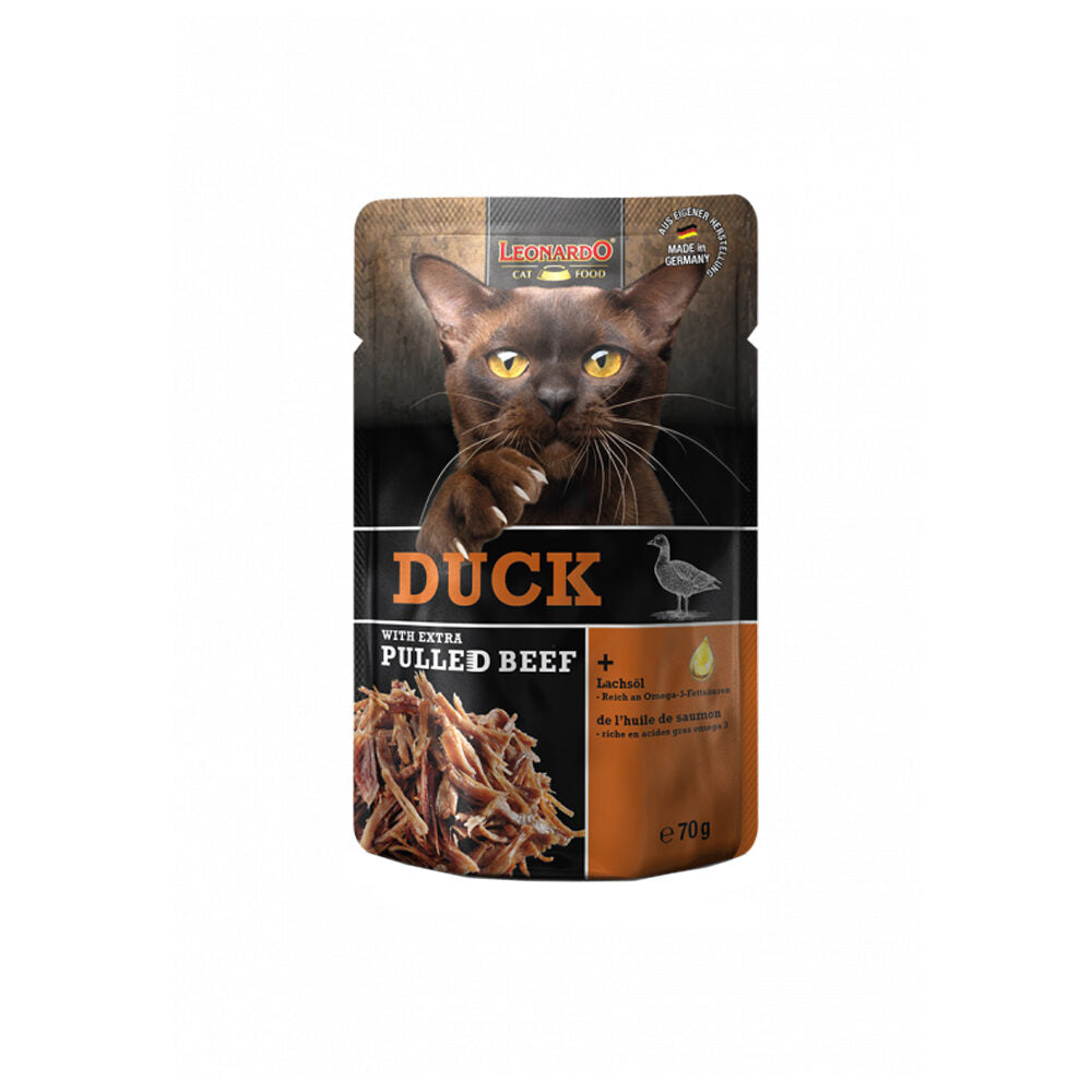  Leonardo Wet Food + Extra Pulled Beef For Cats