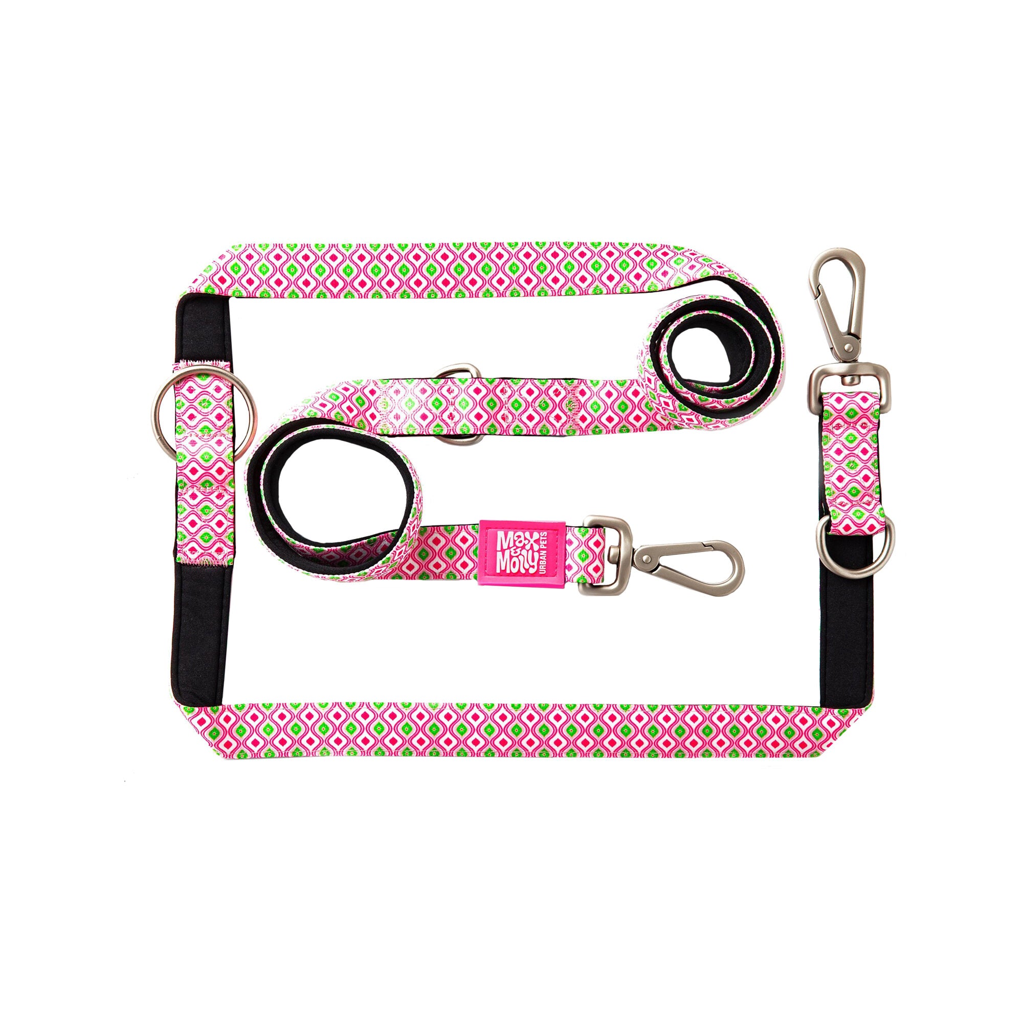  Max & Molly Multi-Function Dog Leash - Retro Pink