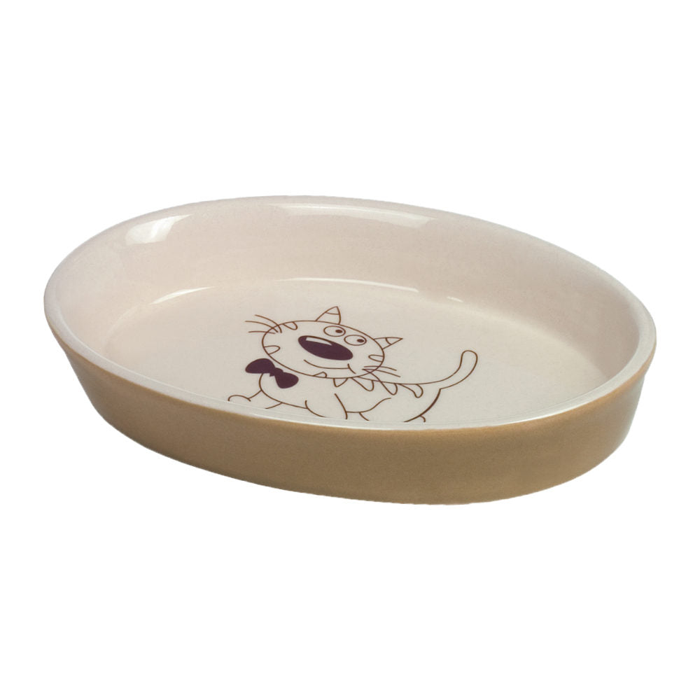 Pawise Nobby Oval Ceramic Bowl