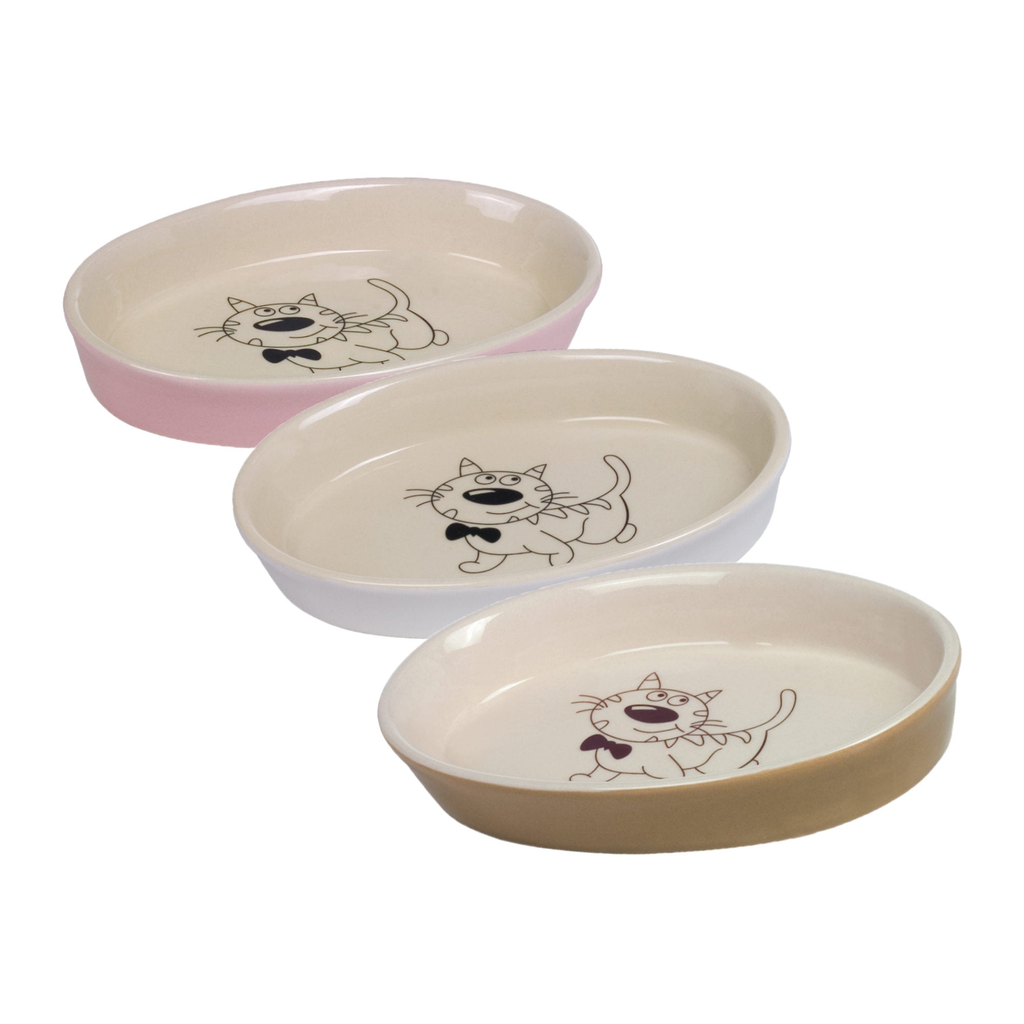 Pawise Nobby Oval Ceramic Bowl