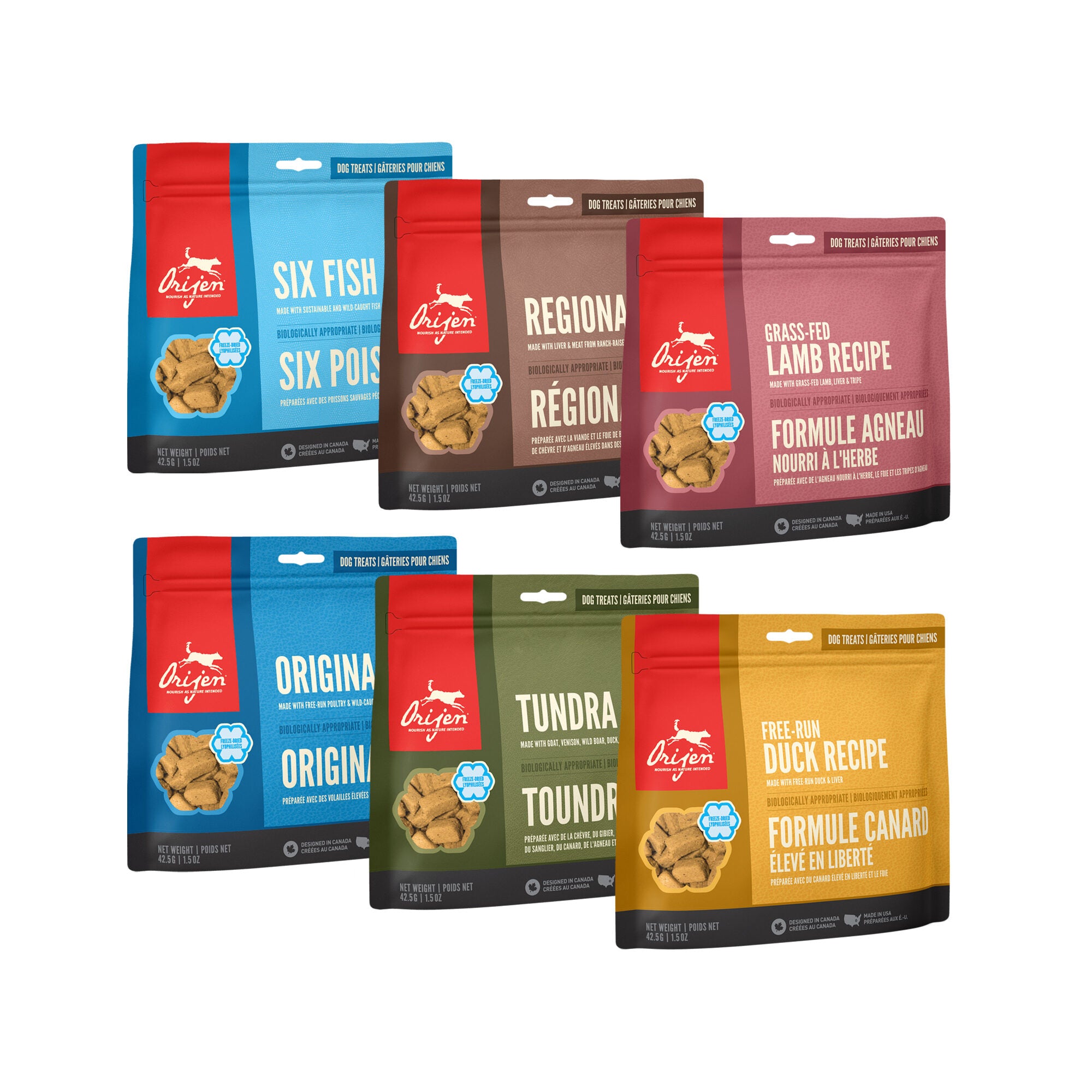  Orijen Dog Treats Freeze Dried Whole Prey
