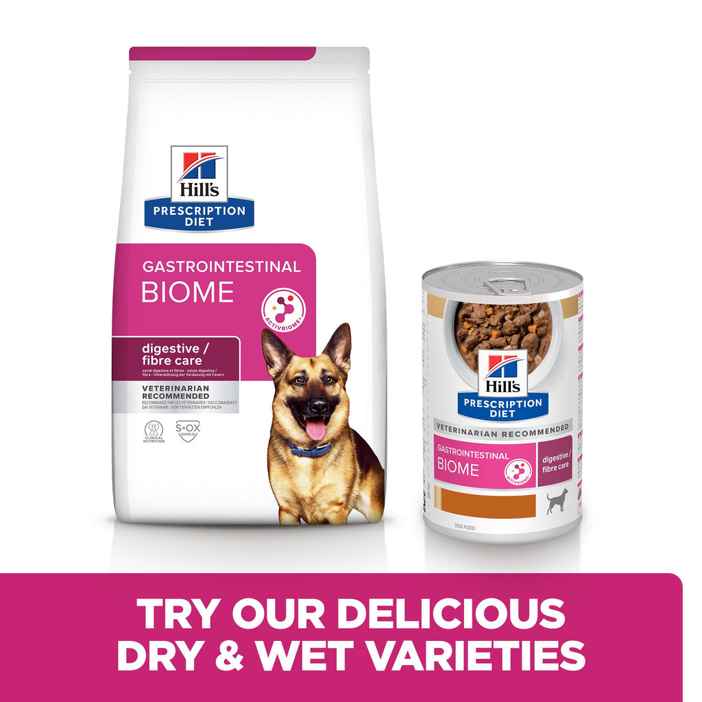  Hill's Prescription Diet Gastrointestinal Biome Dog Food - Tins