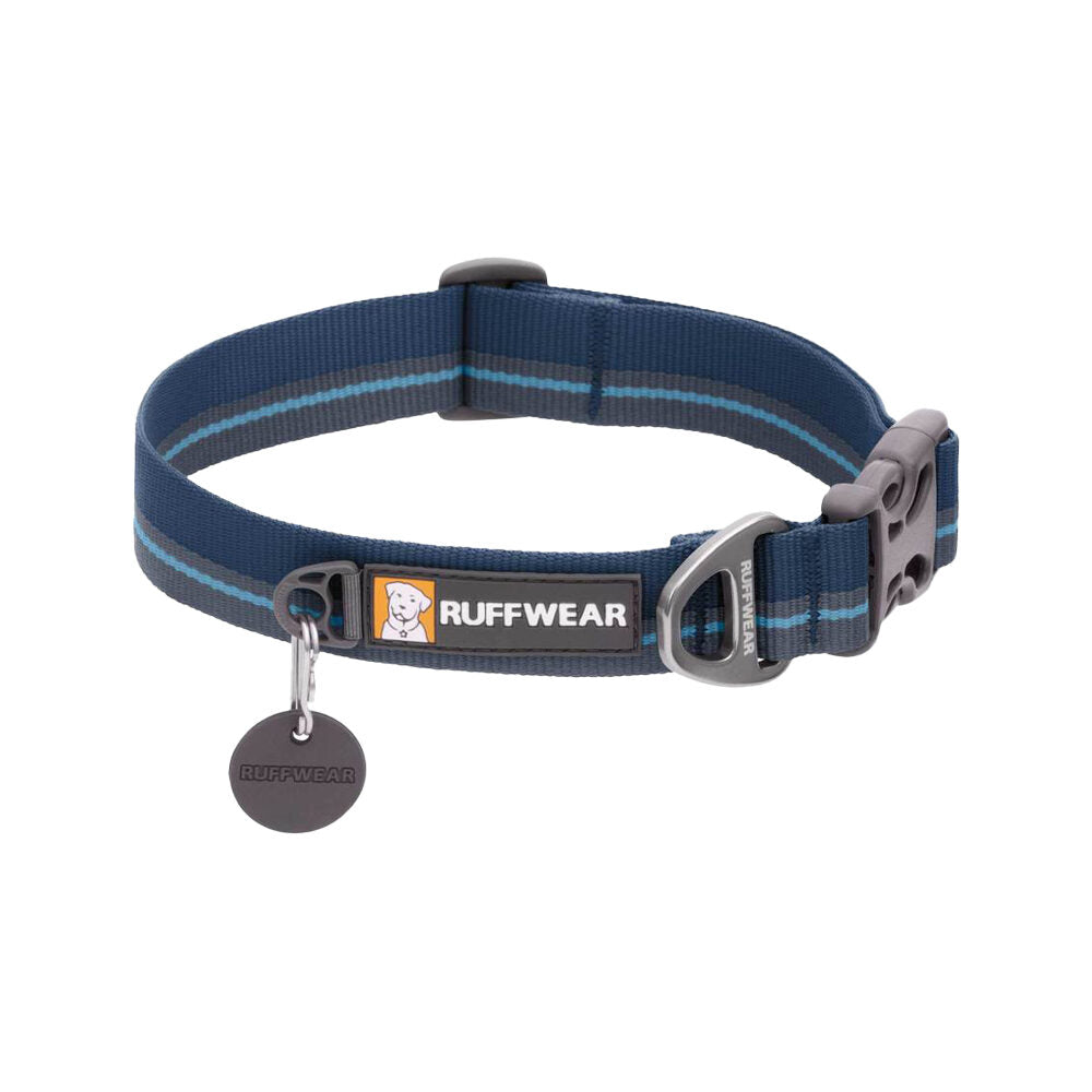  Ruffwear Flat Out Dog Collar - Blue Horizon 