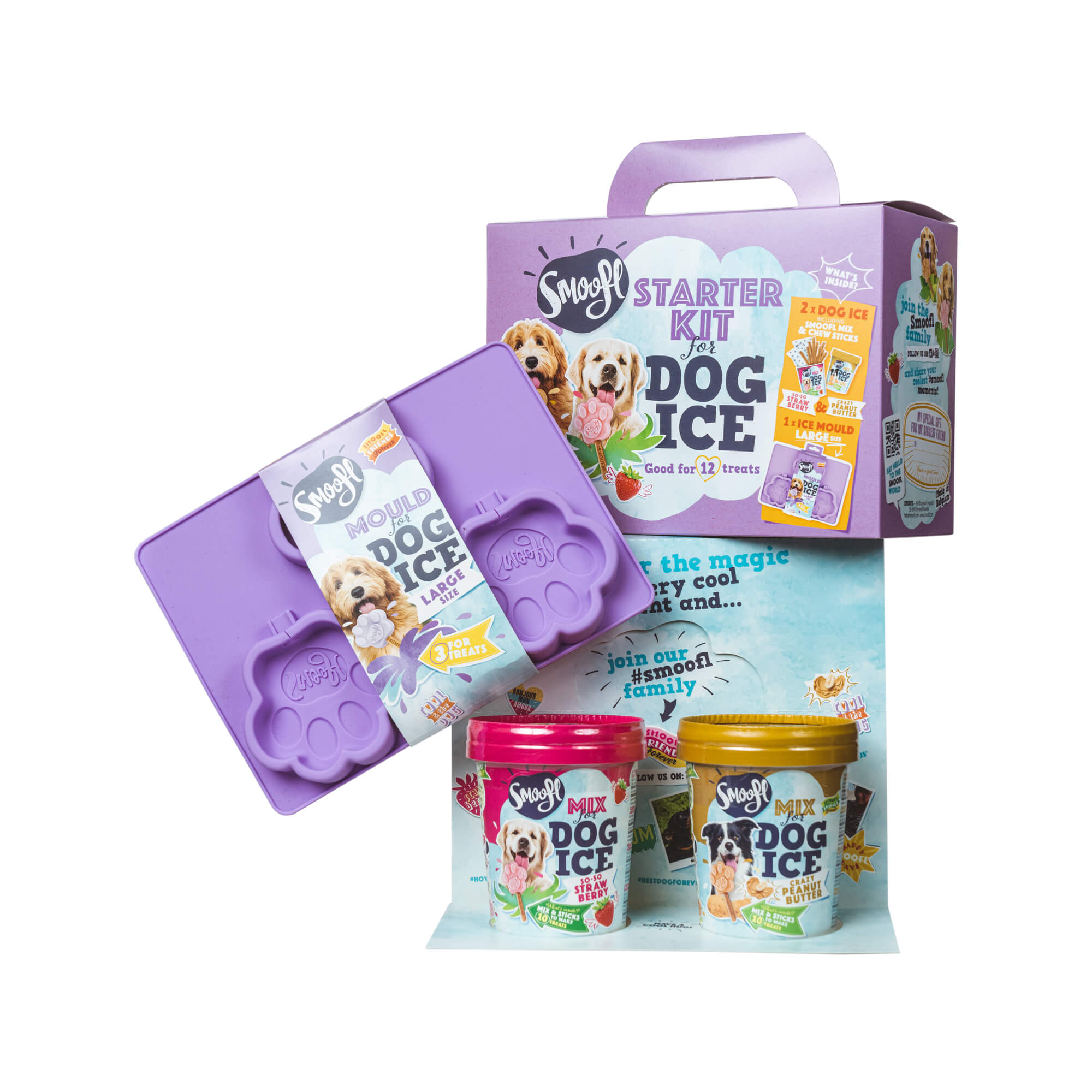  Smoofl Dog Ice Starter Kit - Medium