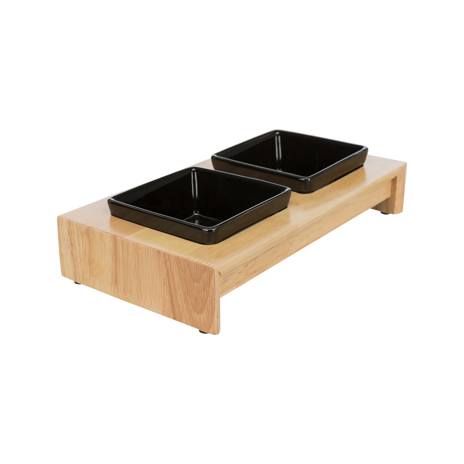  Trixie Feed And Water Bowl Set - Ceramic - Wood