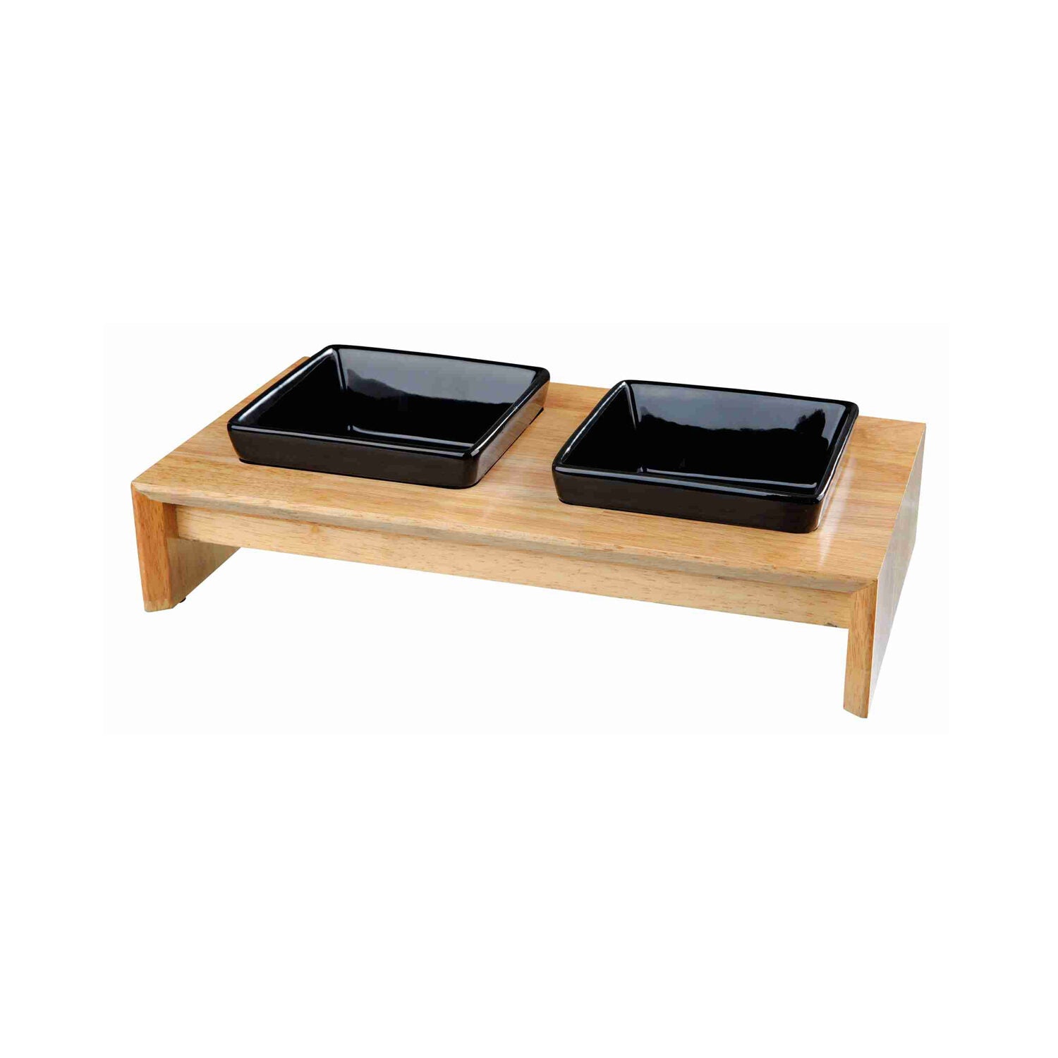  Trixie Feed And Water Bowl Set - Ceramic - Wood