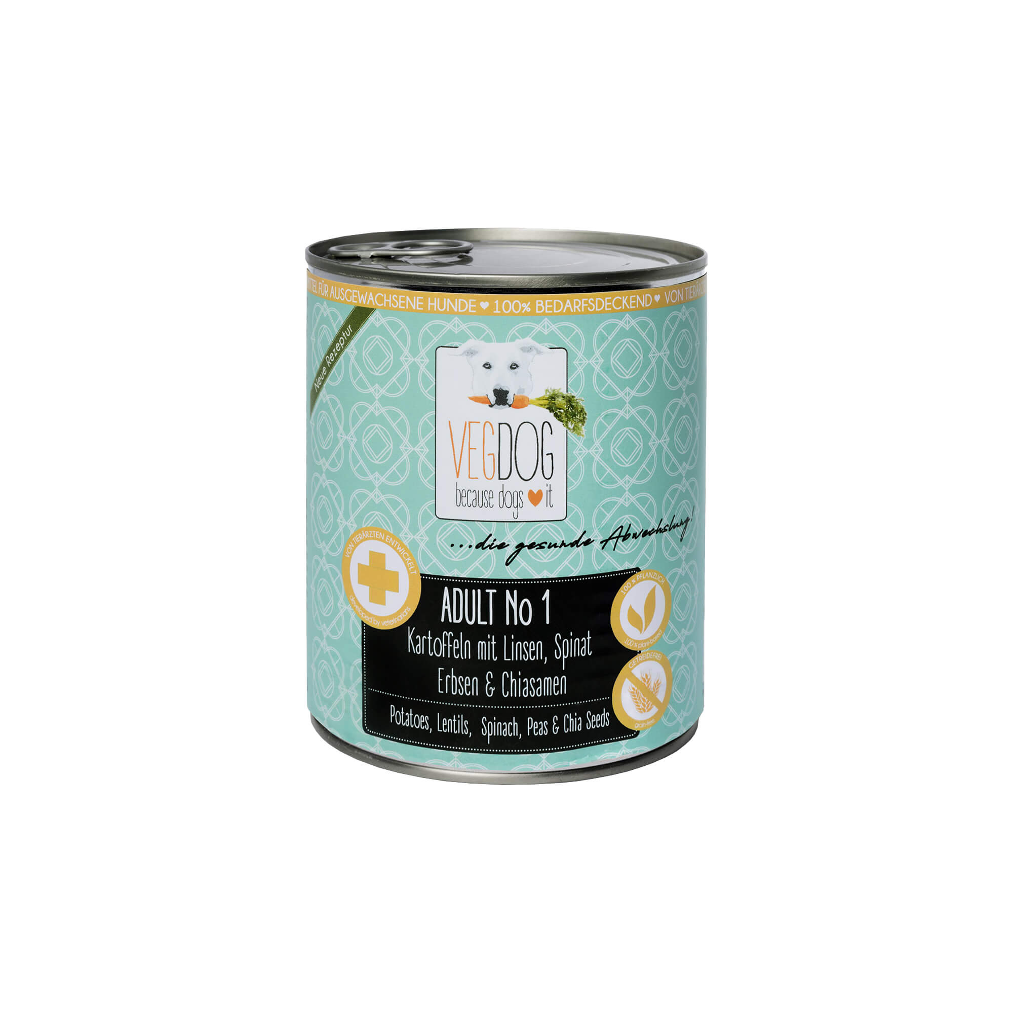  VegDog Adult No1 Dog Food - Tin