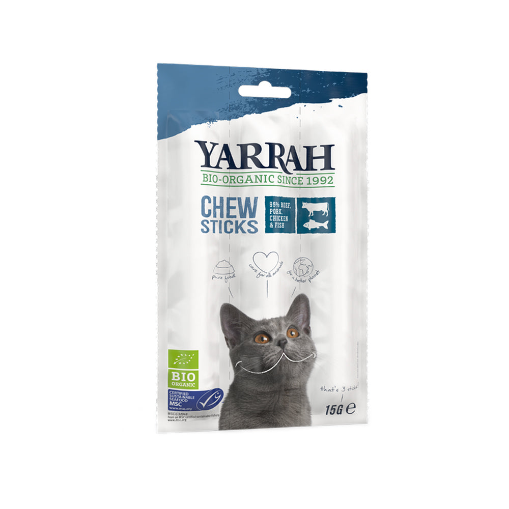  Yarrah - Fish Chew Stick Cat Snacks Bio