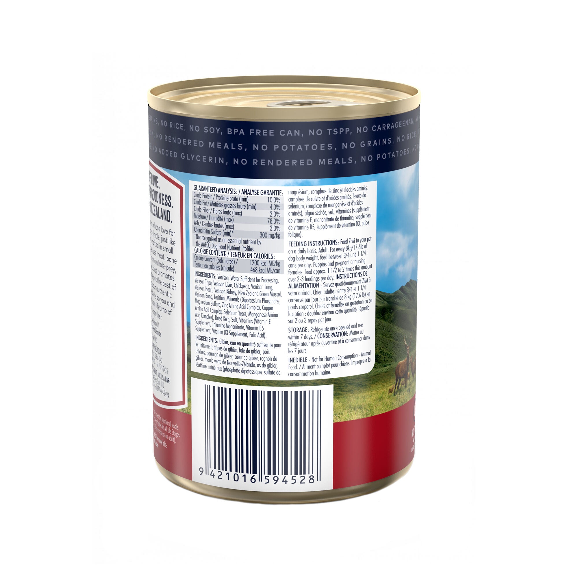  ZIWI Peak Dog Food - Venison - Tins