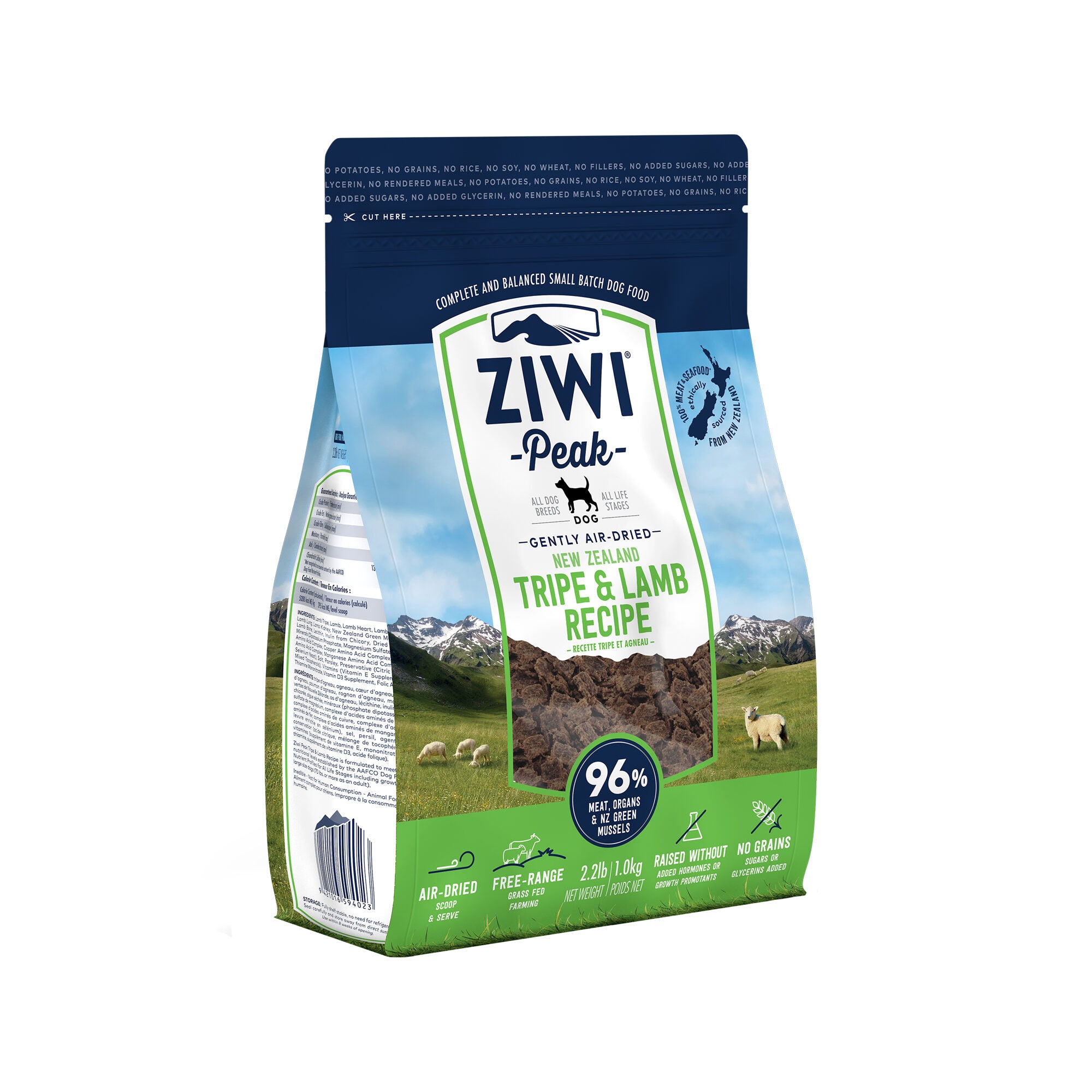  ZIWI Peak Gently Air Dried Dog Food - Tripe And Lamb